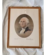 1954 Dwight Eisenhower Christmas White House Gift Overprint George Washi... - $623.64