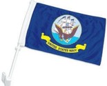 Moon Knives (2 Pack) US Navy USN 2ply Car Window Vehicle 12&#39;&#39;x18&#39;&#39; Flag ... - £10.14 GBP