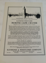 The Raymond-Whitcomb North Cape Cruise Sailing June 28 1927 1920s Ad - £13.94 GBP