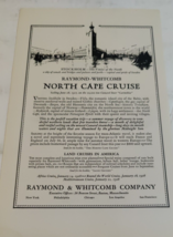 The Raymond-Whitcomb North Cape Cruise Sailing June 28 1927 1920s Ad - $17.77