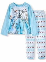 Frozen Anna, Elsa and Olaf Snow Magic Christmas Fleece Pajama Set - $14.84+