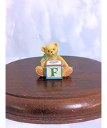 Cherished Teddies Bear With ABC F Alpha Letter Block 1998 NIB - £11.86 GBP