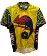 Primal Wear Out Limb Iguana Flame Chameleon Lizard Full Zip Cycling Jers... - $29.73