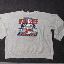 Vintage Minnesota Twins World Series Champs 1991 Sweatshirt Sweater Adult XXL 2X - £29.35 GBP