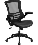 Flash Furniture Kelista Mid-Back Swivel Set of 1, Black Leathersoft/Mesh  - $4,990.99 MXN
