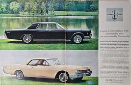 1965-1966 Lincoln Continental Automobile Ford 4 Door 2 door Models VTG P... - $8.34