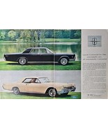 1965-1966 Lincoln Continental Automobile Ford 4 Door 2 door Models VTG P... - $8.34