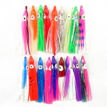  Lures 10pcs 6cm PVC Squid Soft Bait  Squid Bodies  Lures Glow in Dark Good Qual - £36.70 GBP