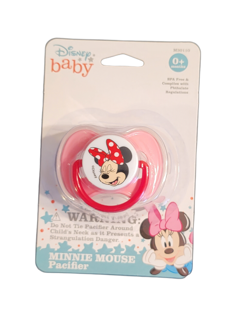 Primary image for Pacifier With Cover - New - Disney Baby Mickey Mouse & Friends Pink Minnie Mouse