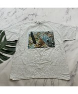 Tultex Mens Vintage Y2k Bald Eagle Bird Graphic Tee Size XL Gray Earth T... - $432.59 MXN