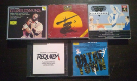 Broadway Opera CD Lot Of 5 Requiem On The Town Anything Goes Miss Saigon Lelisir - $24.75