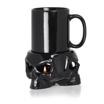 Skull Mug Warmer MWCB4 Alchemy Gothic Crystal Ball Holder Coffee Wicken Witch - £30.46 GBP