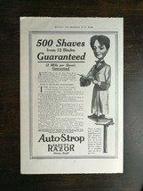 Vintage 1912 Auto Strop Safety Razor 500 Shaves Guaranteed Full Page Ori... - £5.22 GBP