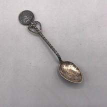 Vintage Mexico 1893 5 Centivos Coin Silver Spoon - £37.94 GBP
