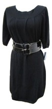 NWT - CHELSEA &amp; THEODORE Black 100% Cashmere Scooped Neck Dress - Size L - $79.19