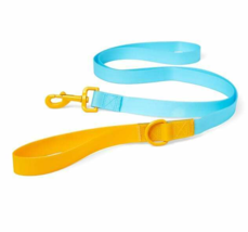 YOULY The Extrovert Water-Resistant Blue &amp; Yellow Colorblocked Dog Leash, 6 ft. - £22.76 GBP