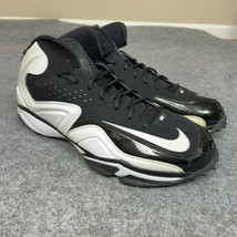 Nike Mens Football Cleat 17 White Black Shoe Lacrosse Turf Sports Logo M... - $49.98