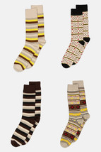 Club Room Men&#39;s 4-Pk Crew Socks, YELLOW, 8-13 - £6.32 GBP