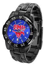 SMU Southern Methodist Mustangs Men Fantom Anochrome Watch and Wallet - £72.14 GBP