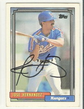 jose hernandez signed autographed card 1992 topps - $9.55