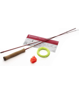 4&#39;2&quot; Practice Fly Casting Game Rod w/ Line – Lava Color | Beginner Train... - $67.69