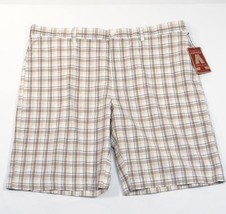 Perry Ellis  America Plaid Flat Front Cotton Casual Shorts Men&#39;s NWT - $44.99