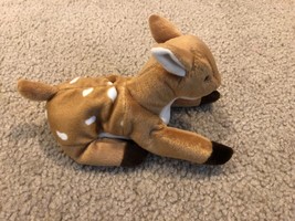 Ty WHISPER Beanie Baby Whitetail Deer 1997 Collectible Plush Mini Toy - £3.97 GBP