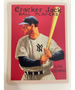 Lou Gehrig Limited Edition CRACKER JACK Baseball card reprint - $9.60 CAD