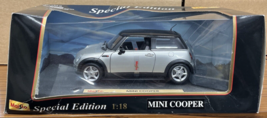 Maisto Silver Mini Cooper 1:18 Die-Cast Collectible Special Edition Car - £19.97 GBP