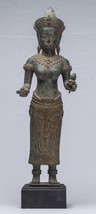 Antico Khmer Stile Bronzo Lakshmi ( / Devi Consort Di Vishnu Statua - - $610.21