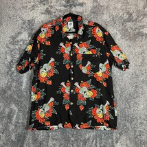 Kennington Hawaiian Shirt Mens XL Rayon Floral Loud Ukelele Mulitcolor Beach - £17.04 GBP