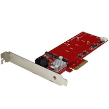 StarTech 2x M.2 NGFF SSD RAID Controller Card Plus 2x SATA III Ports - £117.19 GBP