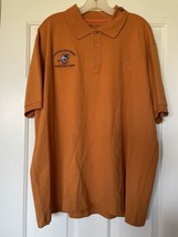 Beretta Orange Safari Club Logo Mens XL Orange Short Sleeve Cotton Shirt - £22.37 GBP