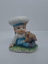 Vintage Lefton Sailor Boy with Squirrel Figurine 1529 - £11.94 GBP