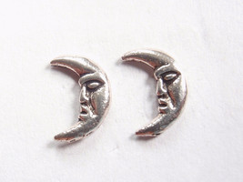 Crescent Moon 925 Sterling Silver Stud Earrings - £4.30 GBP