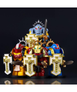 4pcs Ultramarines Blood Angels Space Wolves Bladeguard Veteran Minifigures Toys - $18.99