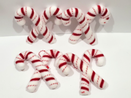 Christmas Holiday Red White Candy Cane Peppermint Gingerbread Ornaments 6&quot; (4pc) - $24.74