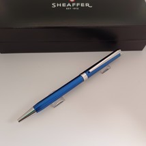 Sheaffer Intensity Engraved Blue Lacquer with Chrome Trim Ballpoint Pen - $77.63
