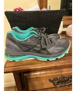 ASICS Women’s Sz 8 Gray &amp; Turquoise Sneakers - $149.45 MXN