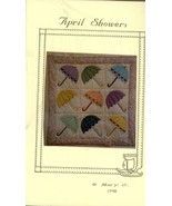 A.M. Creations April Showers Applique Quilt Pattern 44x44 wall hanging New - £3.13 GBP