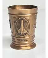 Kennedy Space Center NASA Copper Tone Collectible Shot Glass - $11.85