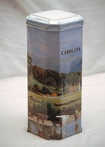 Old Vintage Advertising Ad Carolans Finest Irish Cream Litho Tin Can Hinged Lid - £15.45 GBP