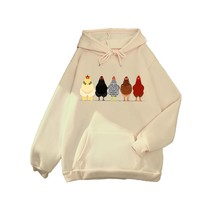 Harajuku Chick Printed Sweatshirts Oversized Hoodie For Women Teen Girls Korean  - £49.42 GBP
