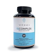 Vitasei IQ Complex AM Brain Supplement Support Mind &amp; Focus Enhancer W Q... - £46.09 GBP