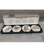 Barlow Mackinac Island Coasters By Artist G.L. Kiracofe-Set of 4-Mighty ... - £35.91 GBP