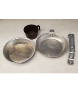 Vintage Boy Scout Camping Metal Food Mess Cooking Kit &amp; Cup Regal E2M - €17,02 EUR