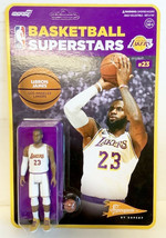 NEW Super7 NBA Basketball Superstars Modern LeBron James Alternate Lakers Figure - £25.79 GBP