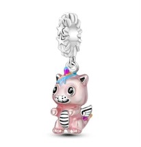 2024 New S925 Colorfull Mistique Unicorn Dangle Charm for Bracelet and Necklace - £8.60 GBP