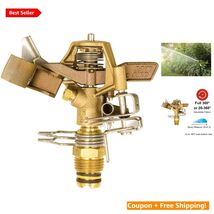 Classic 25PJDAC Brass Impact Sprinkler - Adjustable for Perfect Lawn Irr... - $41.53
