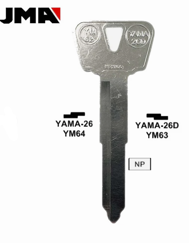 Yamaha YM63 / X248 Motorcycle Key (JMA YAMA-26D) - $6.79